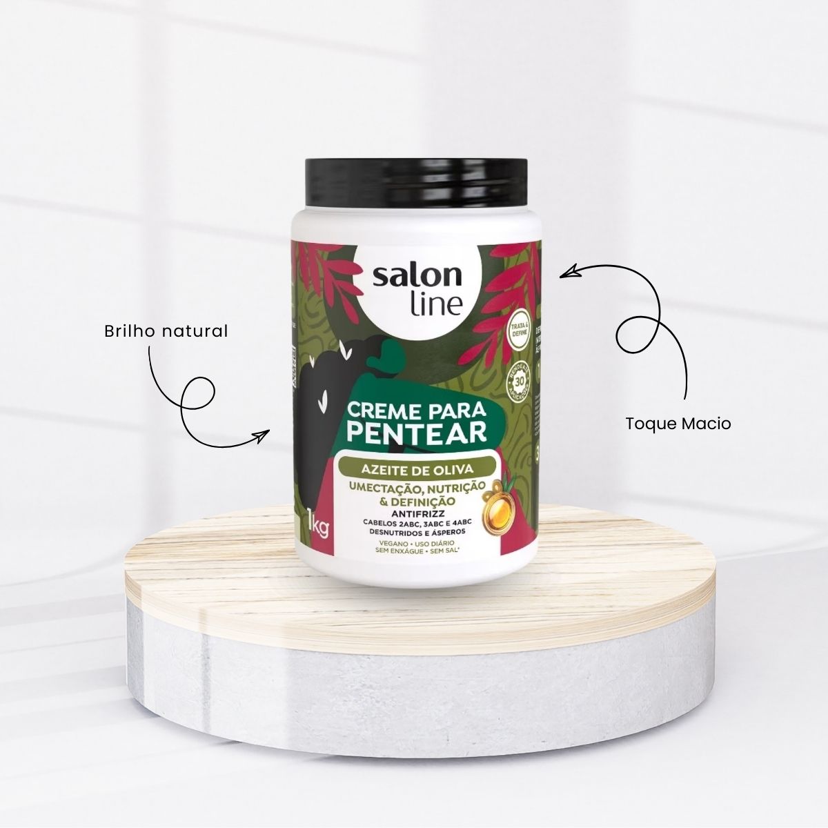 Creme de Pentear Salon Line Azeite de Oliva 1 Kg