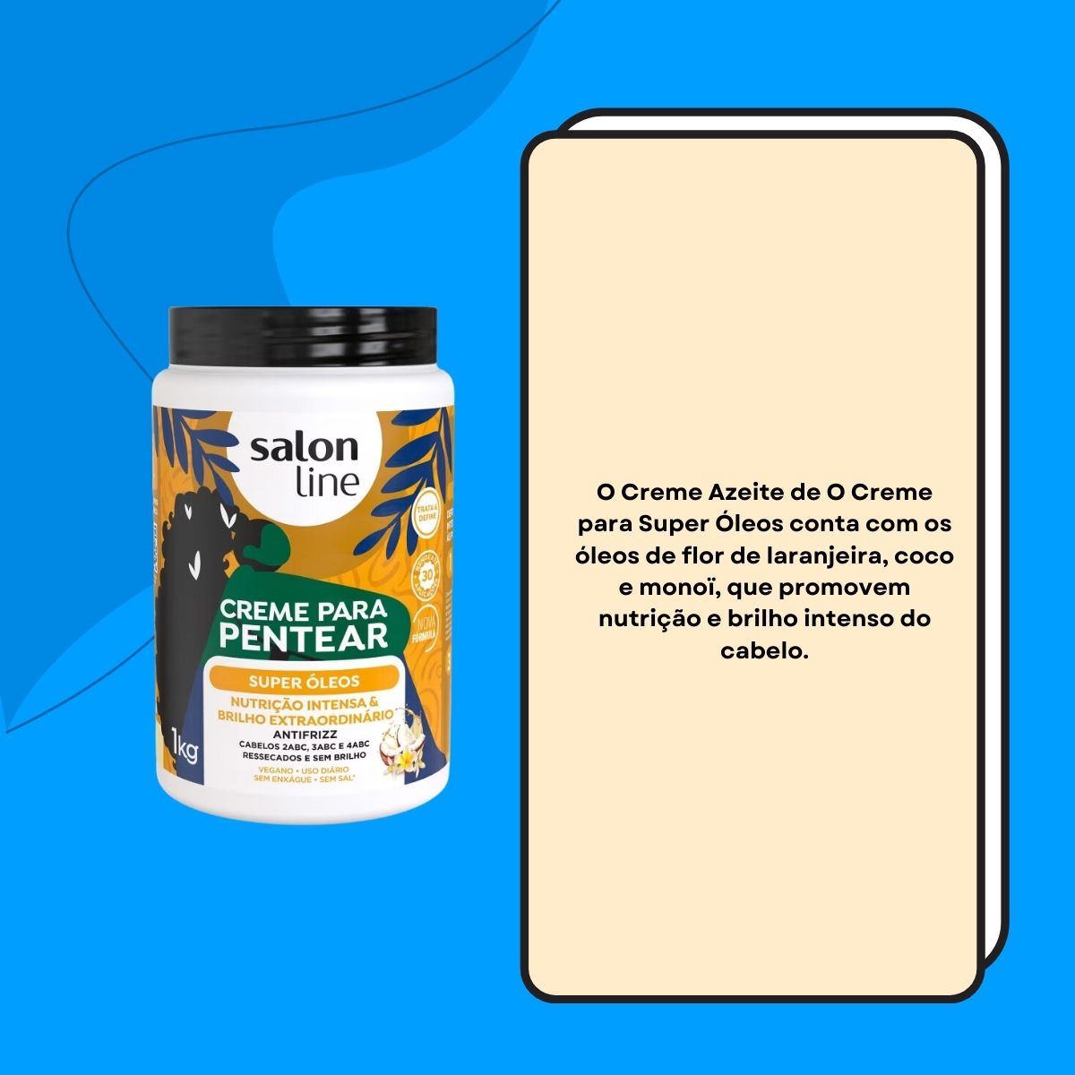 Creme de Pentear Salon Line Super Oleos 1 Kg