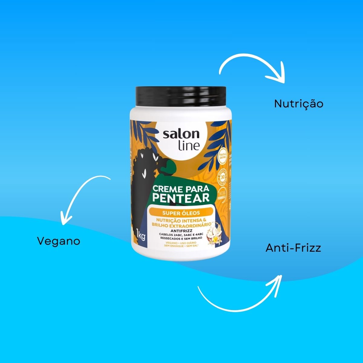 Creme de Pentear Salon Line Super Oleos 1 Kg