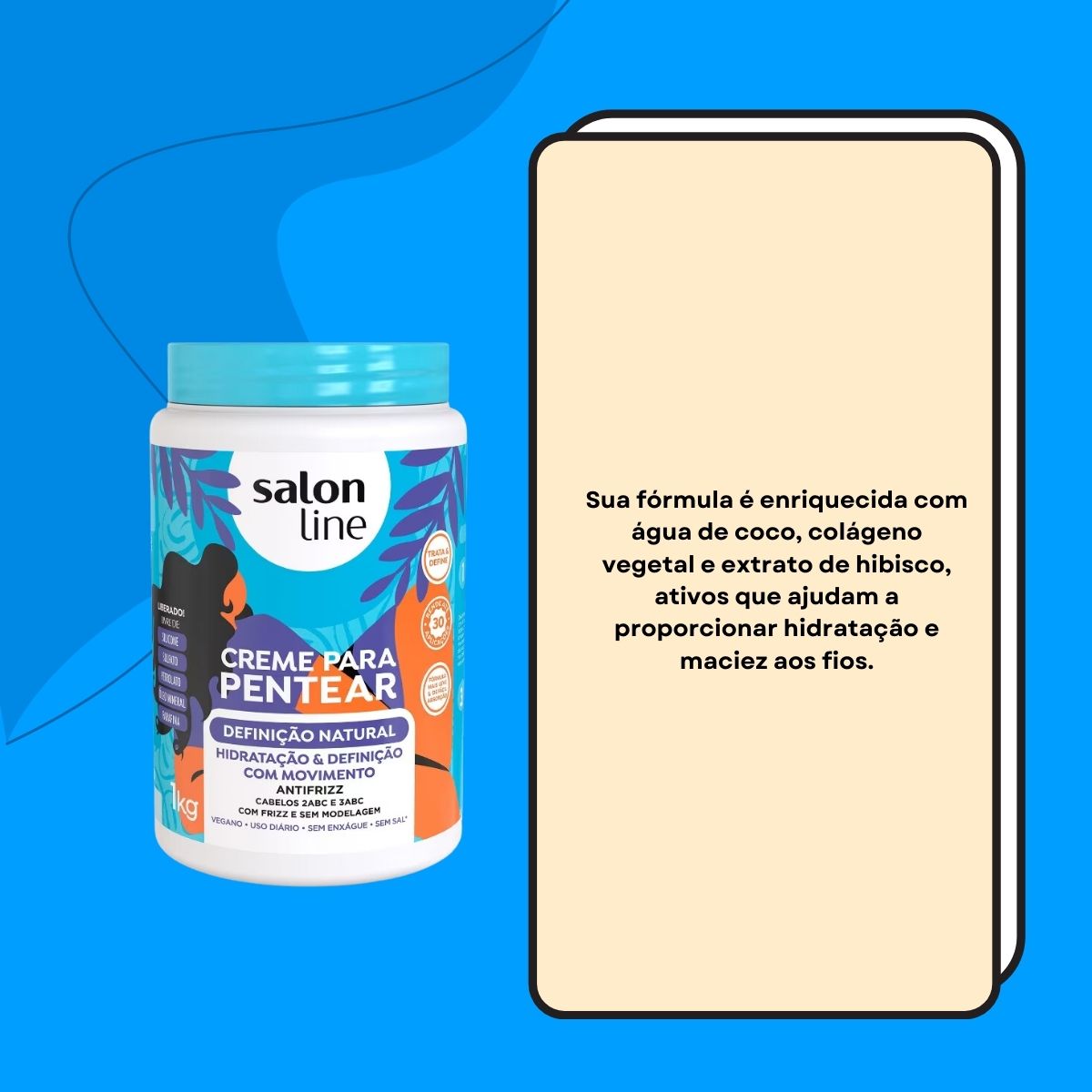 Creme de Pentear Salon Line Definição Natural 1 Kg