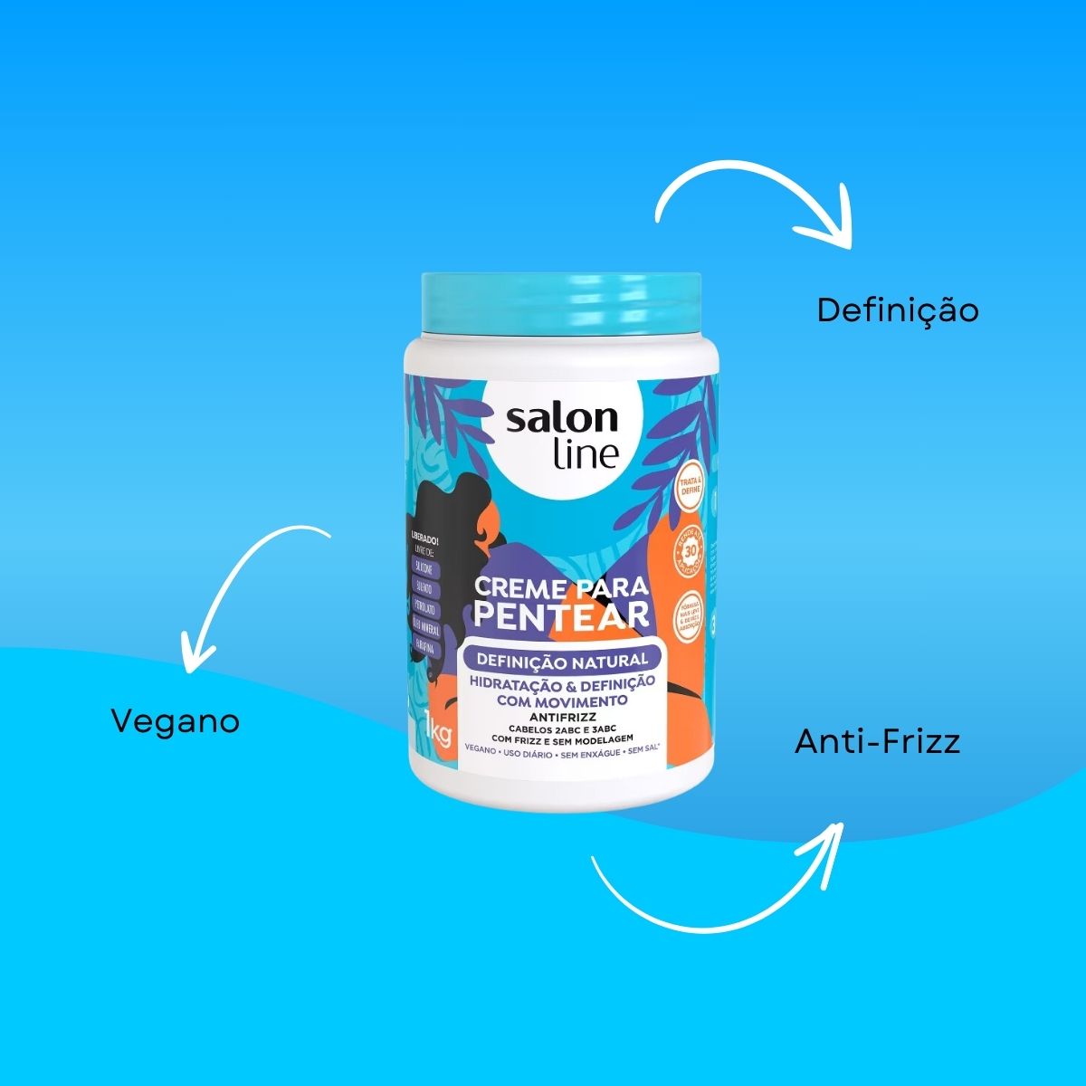 Creme de Pentear Salon Line Definição Natural 1 Kg