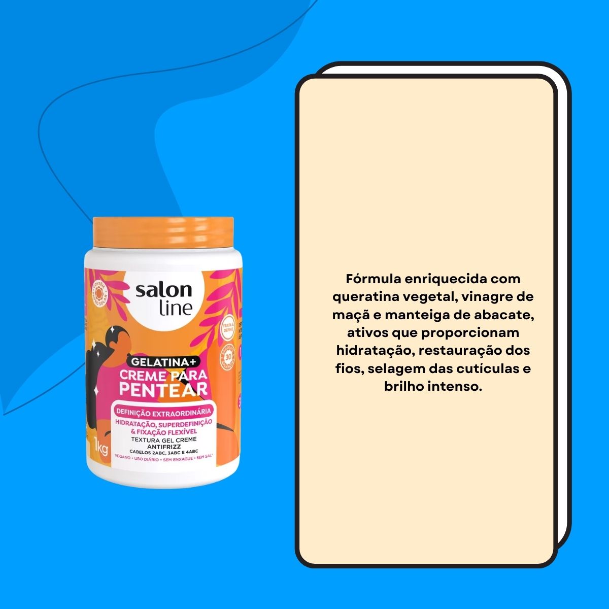 Creme de Pentear Salon Line Definição Extraordinária 1 Kg