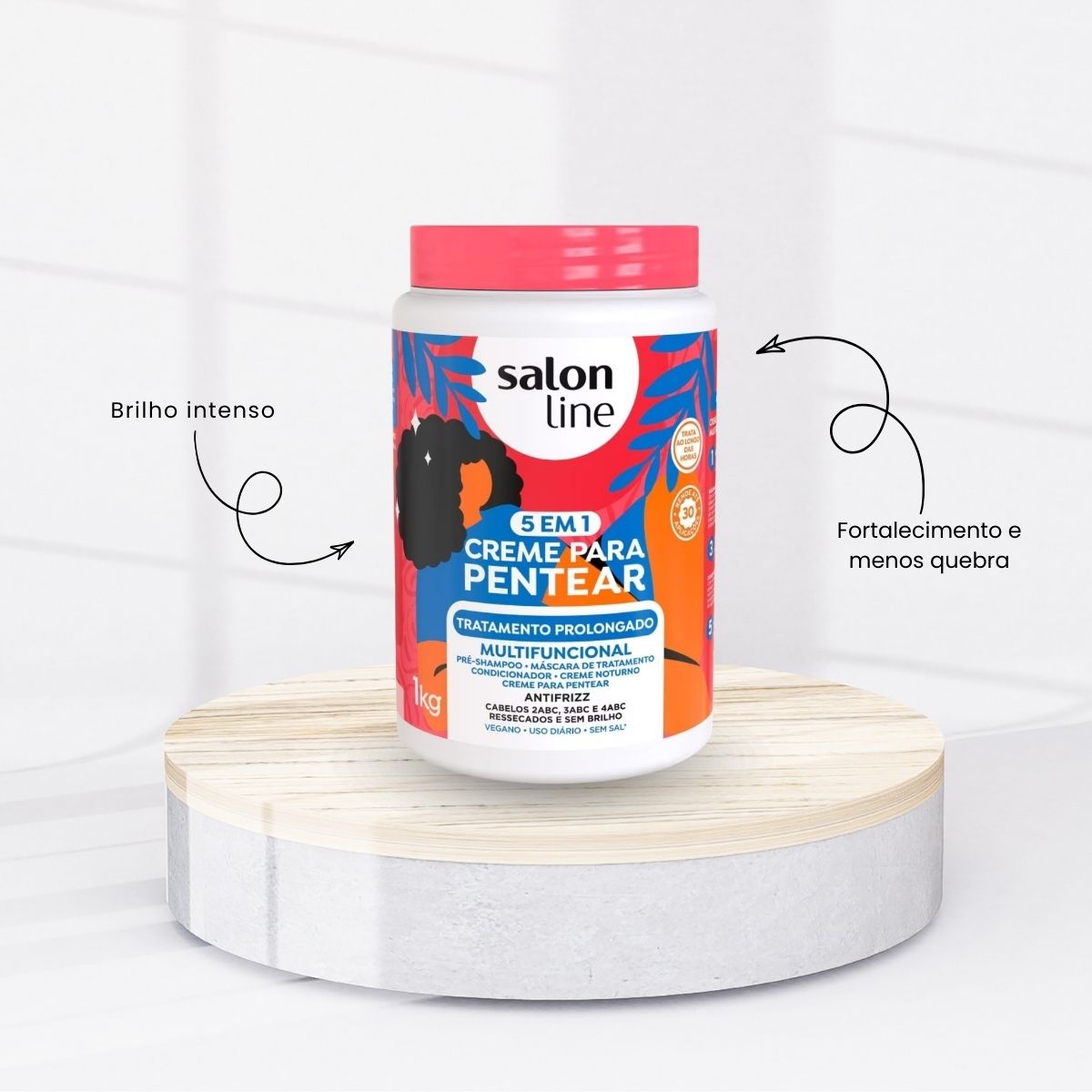 Creme de Pentear Salon Line Tratamento Prolongado 1 Kg