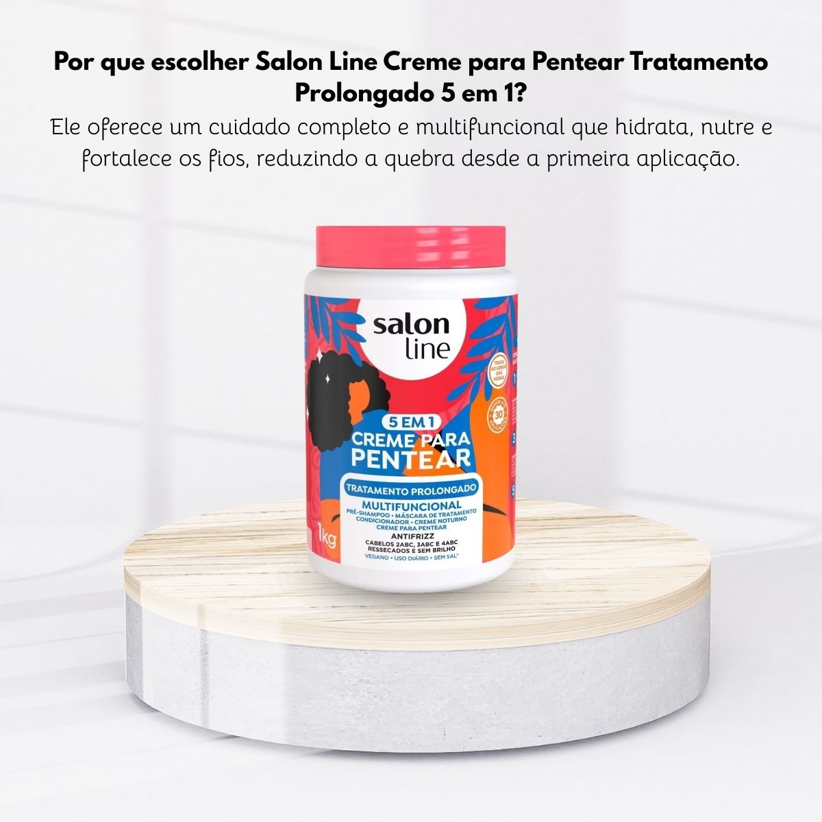 Creme de Pentear Salon Line Tratamento Prolongado 1 Kg