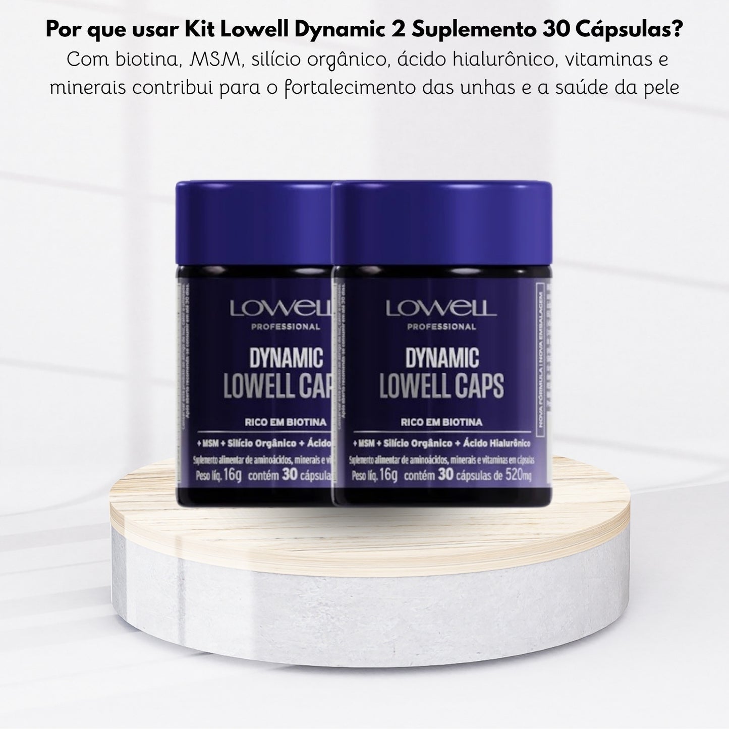 Kit Lowell Dynamic 2 Suplemento 30 Cápsulas