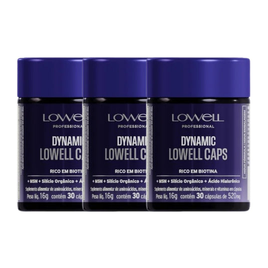 Kit Lowell Dynamic 3 Suplemento 30 Cápsulas