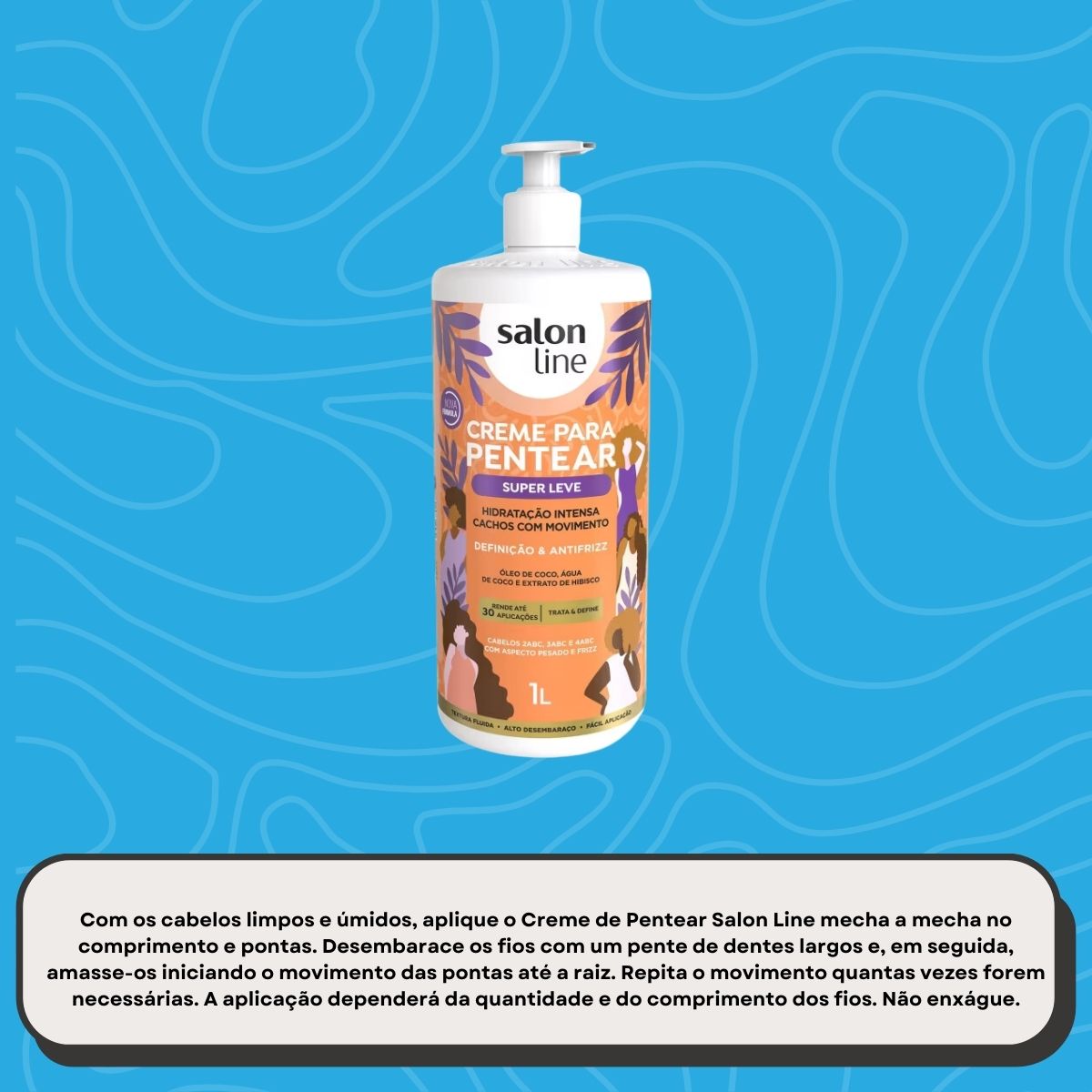 Creme de Pentear Salon Line Super Leve 1 Litro