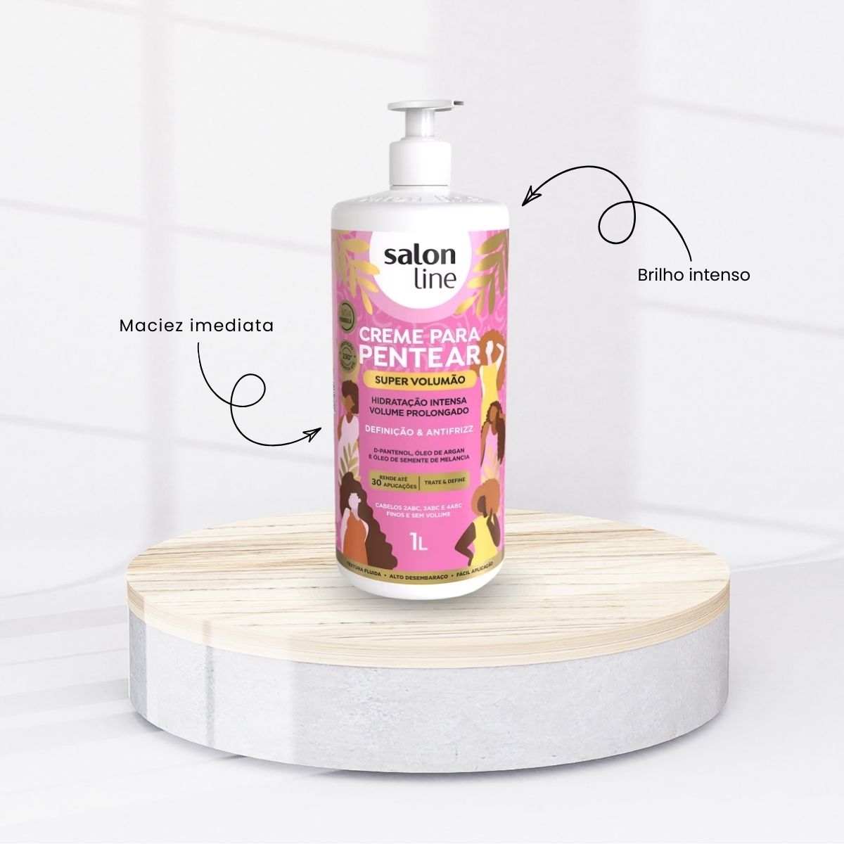 Creme de Pentear Salon Line Super Volumão 1 Litro