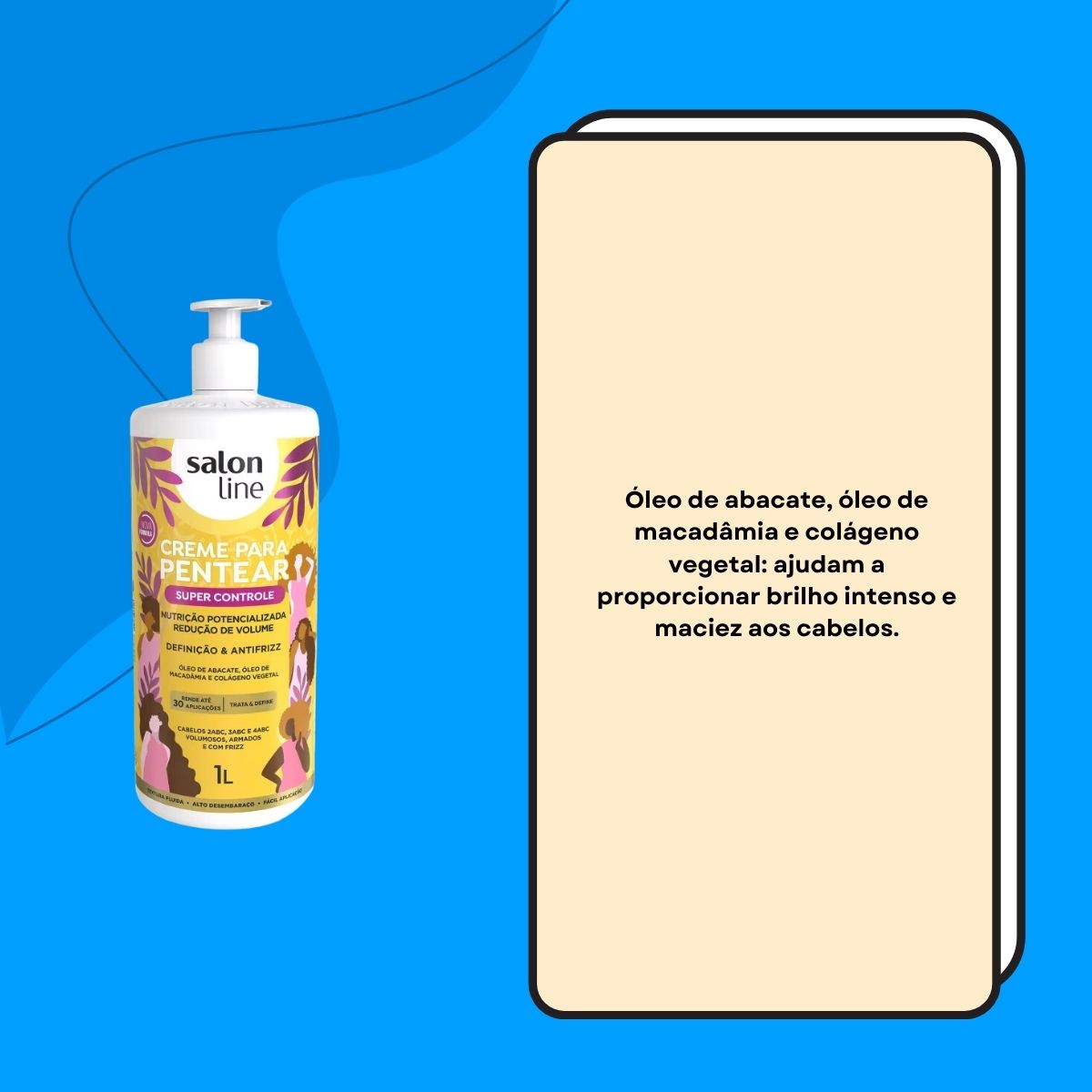 Creme de Pentear Salon Line Super Controle 1 Litro