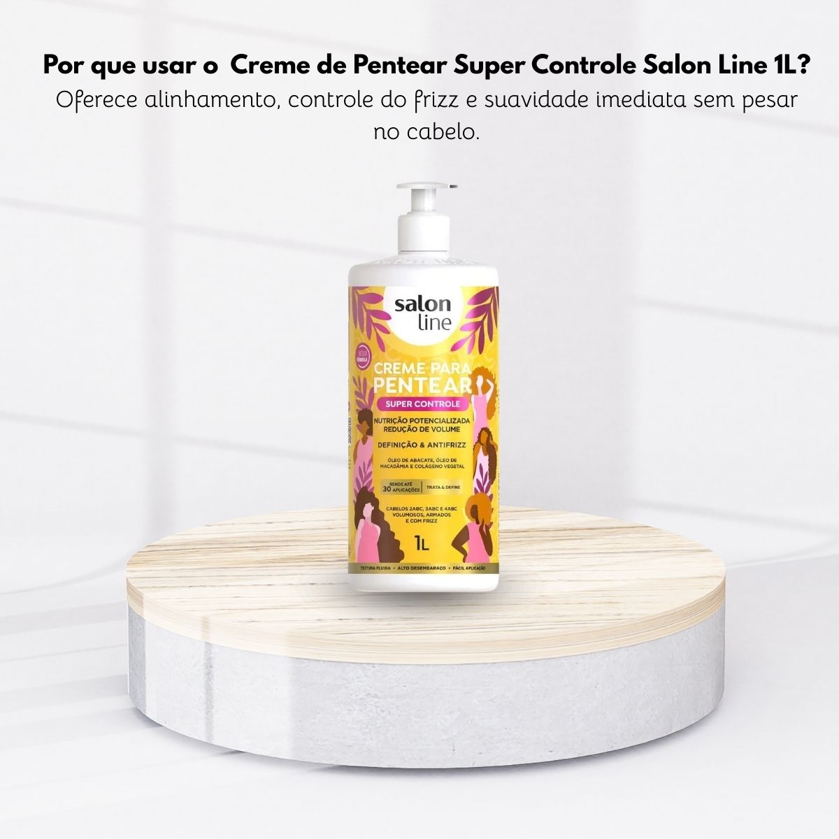 Creme de Pentear Salon Line Super Controle 1 Litro