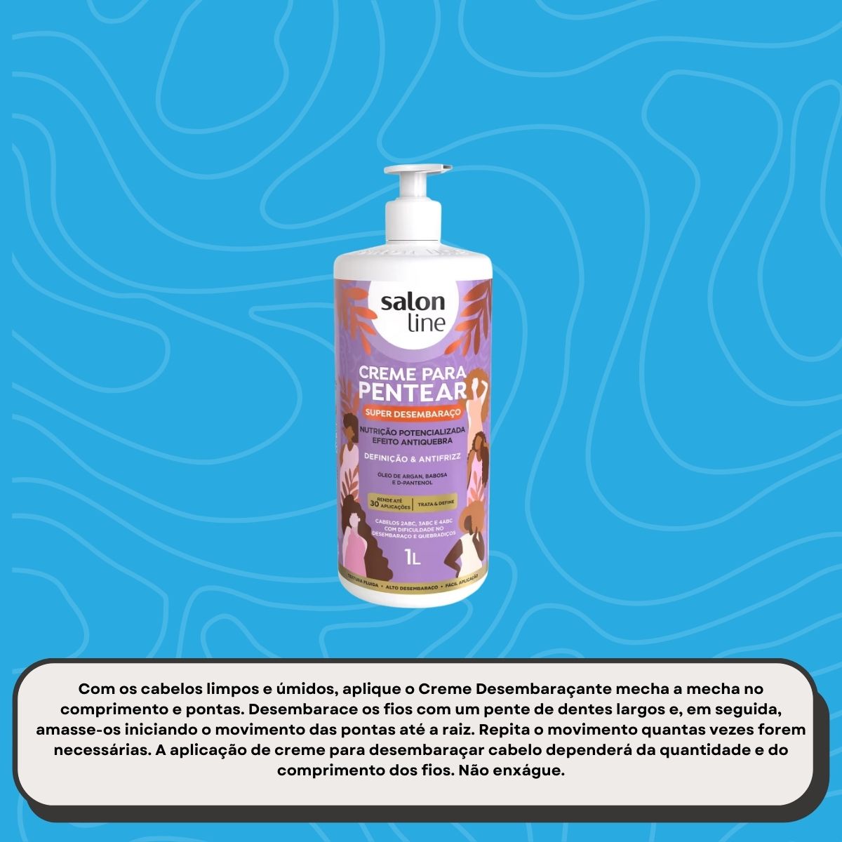 Creme de Pentear Salon Line Super Desembaraço 1 Litro