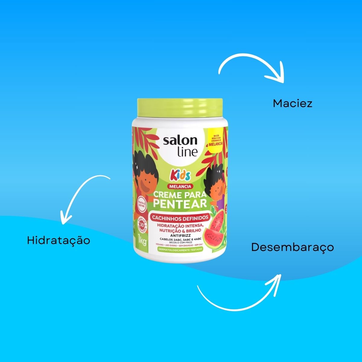 Creme de Pentear Salon Line Cachinhos Definidos Kids 1 Kg