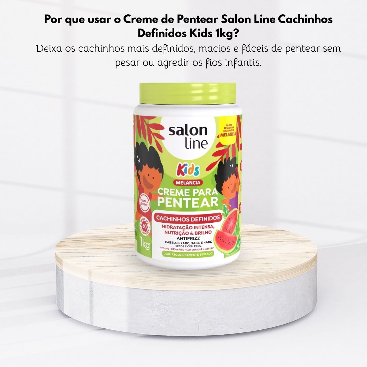 Creme de Pentear Salon Line Cachinhos Definidos Kids 1 Kg
