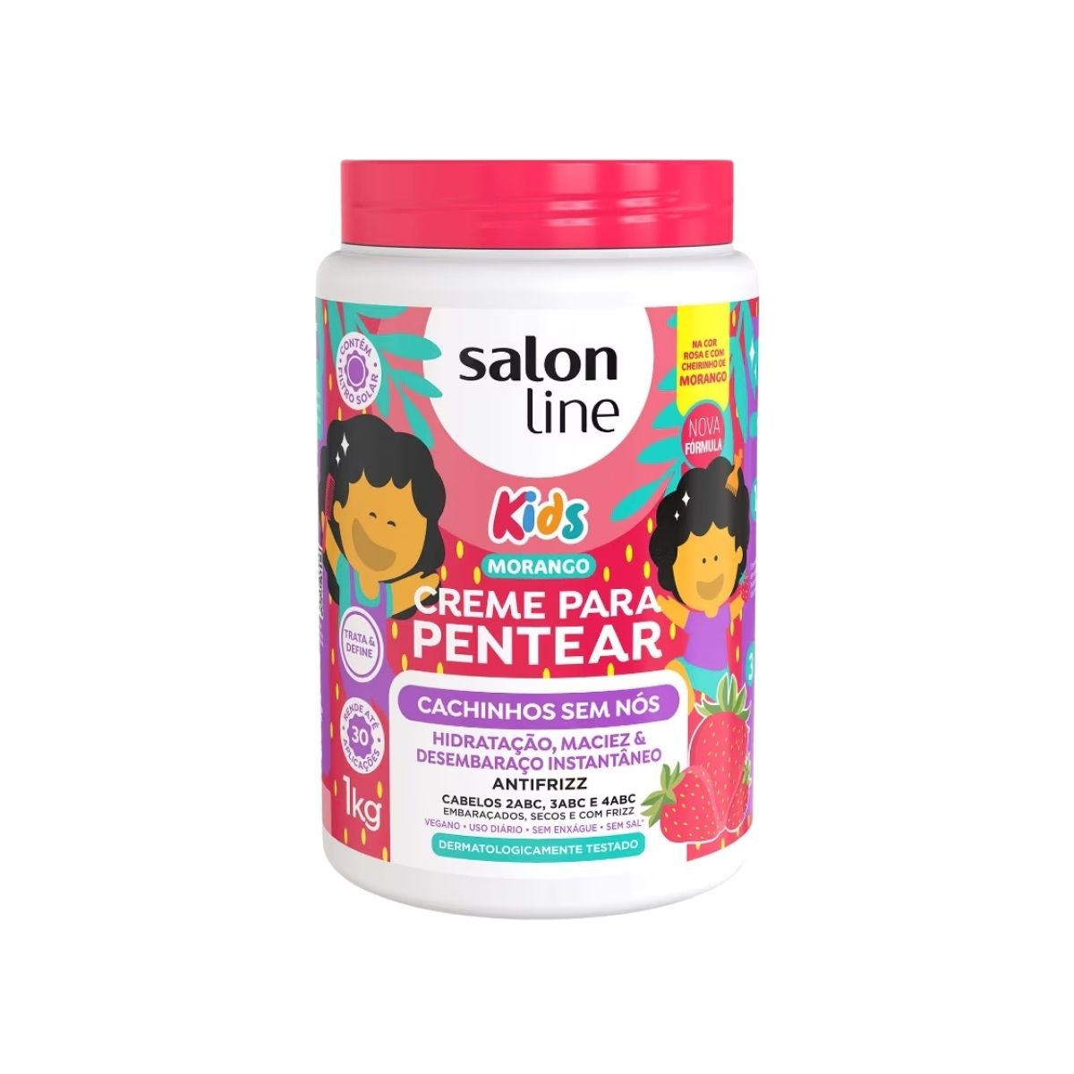 Creme de Pentear Salon Line Cachinhos Sem Nós Kids 1 Kg