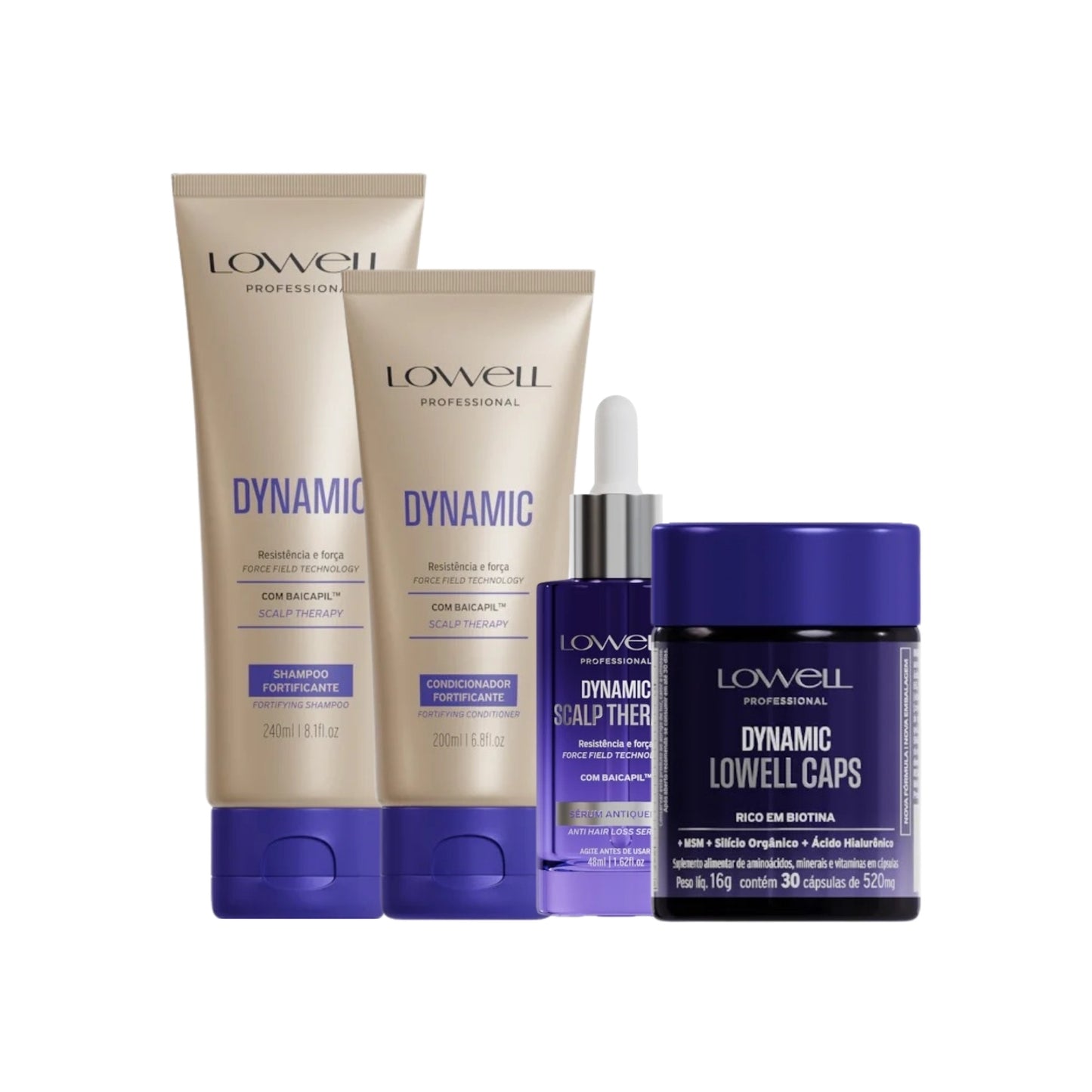 Kit Lowell Dynamic Fortificante (4 Produtos)