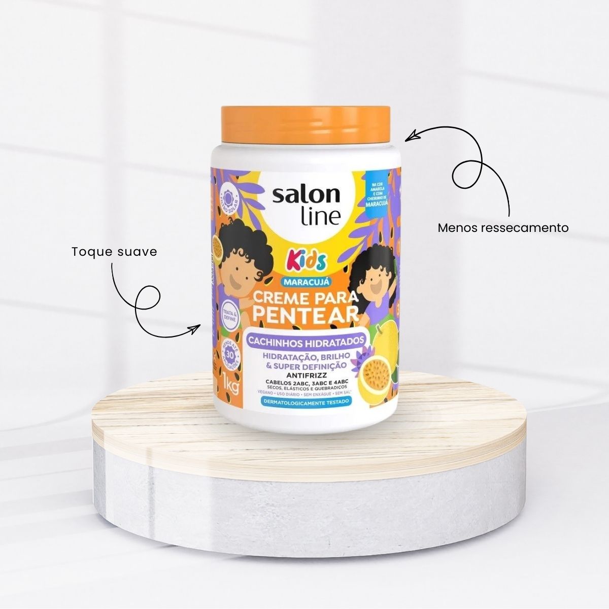 Creme de Pentear Salon Line Cachinhos Hidratados Kids 1 Kg
