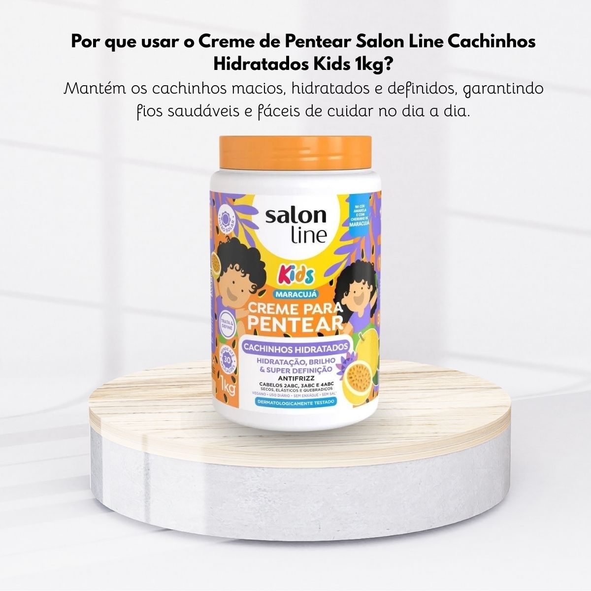 Creme de Pentear Salon Line Cachinhos Hidratados Kids 1 Kg