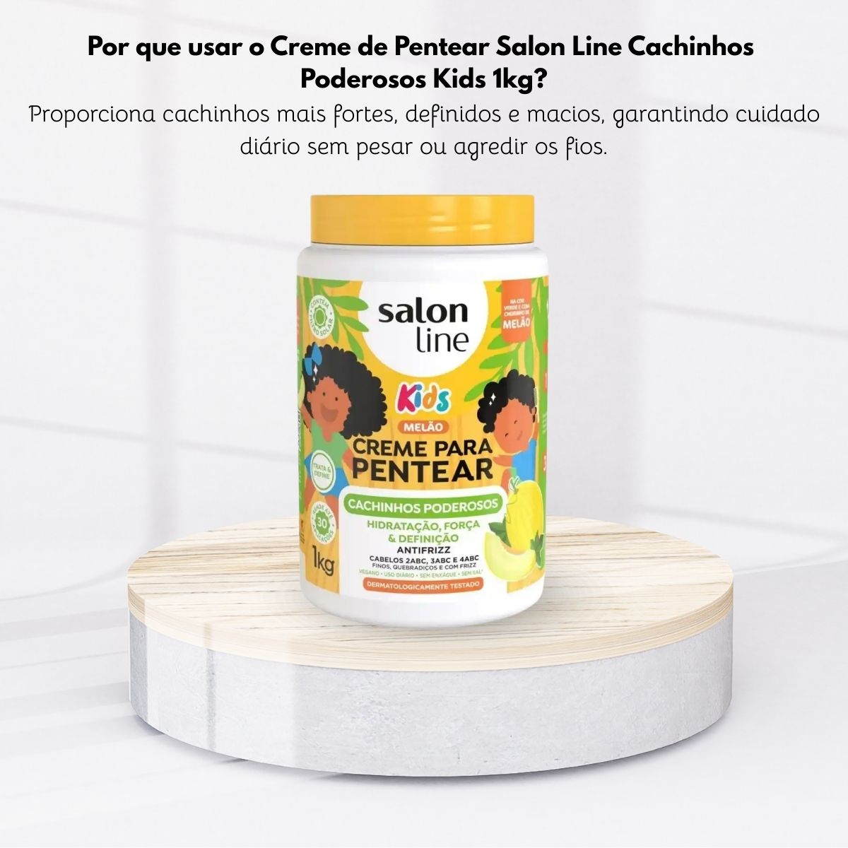Creme de Pentear Salon Line Cachinhos Poderosos Kids 1 Kg