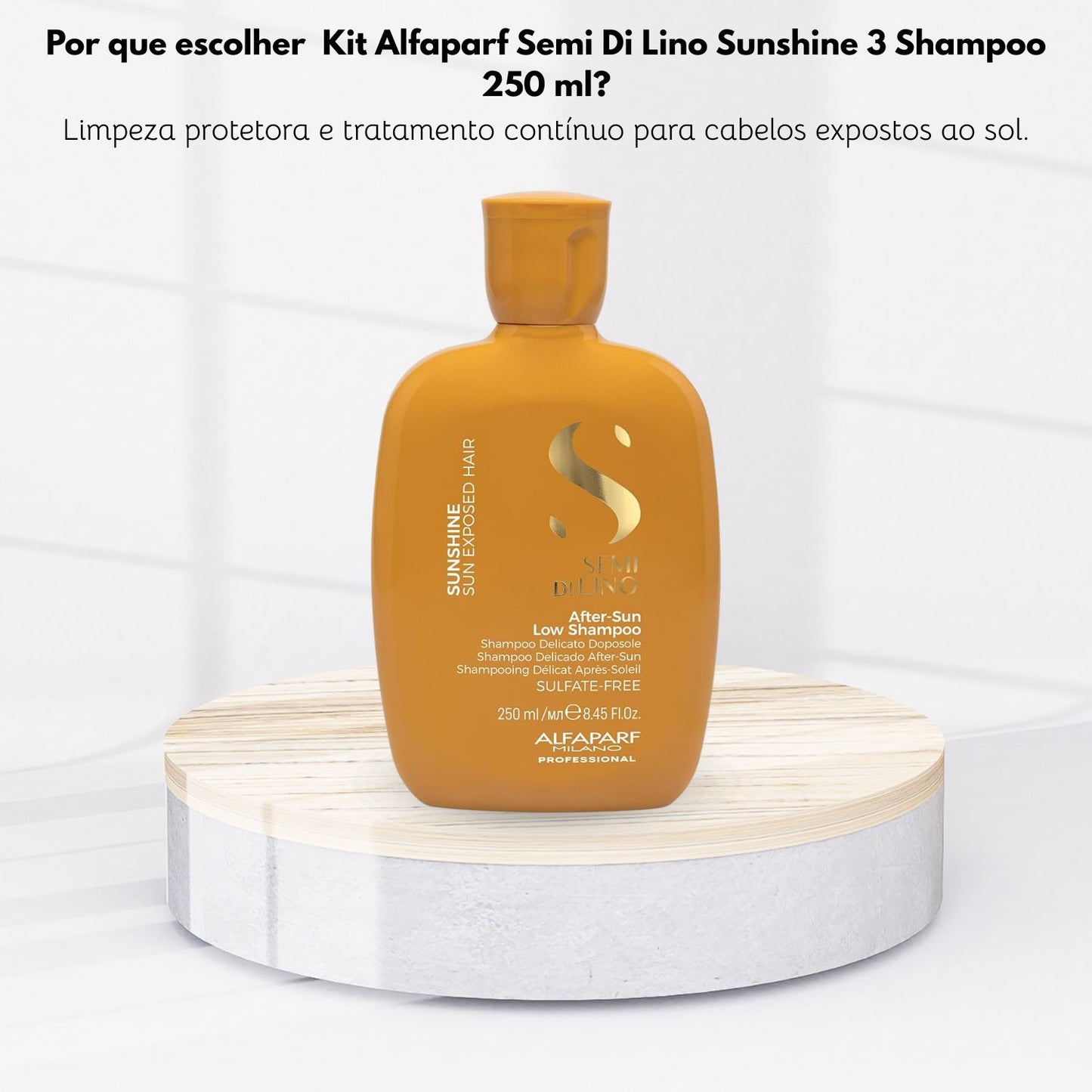 Kit Alfaparf Semi Di Lino Sunshine 3 Shampoo 250 ml