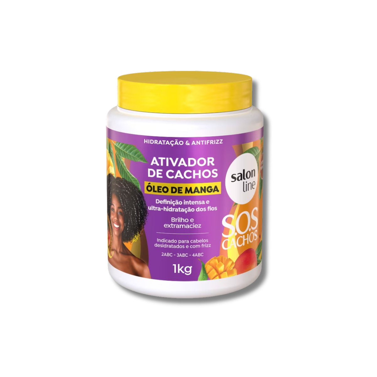 Creme de Pentear Salon Line SOS Cachos Oleo de Manga Ativador de Cachos para Cabelo Cacheado 1 Kg