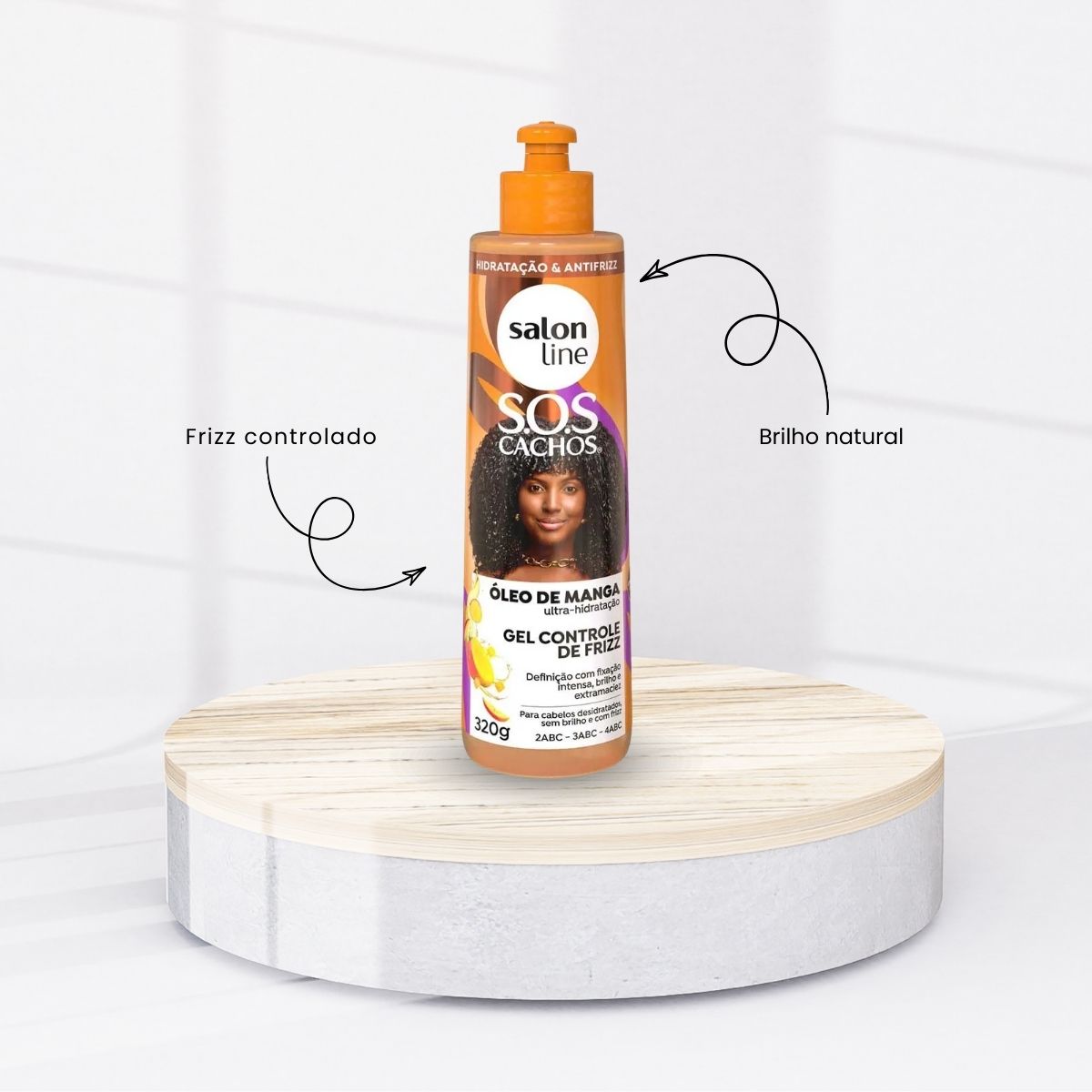Salon Line SOS Cachos Oleo de Manga Gel para Cabelo Cacheado 320 ml