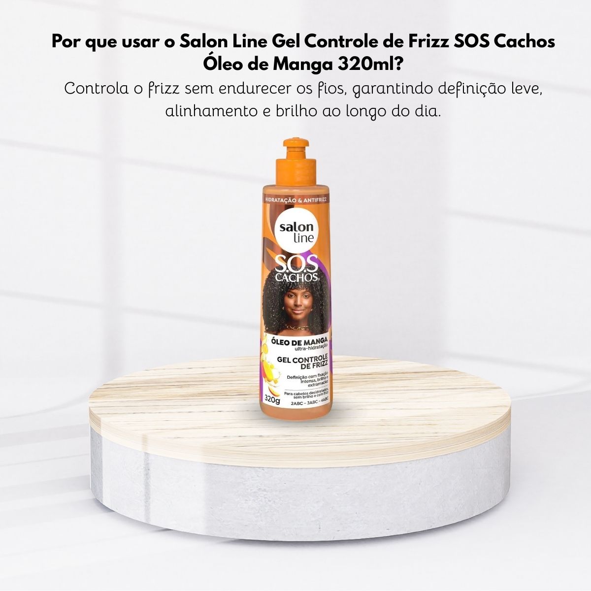 Salon Line SOS Cachos Oleo de Manga Gel para Cabelo Cacheado 320 ml