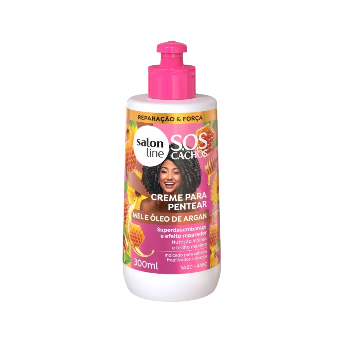 Creme de Pentear Salon Line SOS Cachos Oleo de Argan para Cabelo Cacheado 300 ml