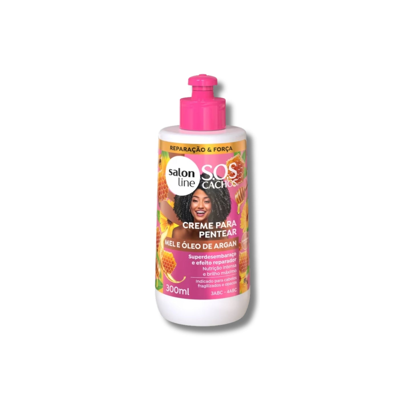 Creme de Pentear Salon Line SOS Cachos Oleo de Argan para Cabelo Cacheado 300 ml