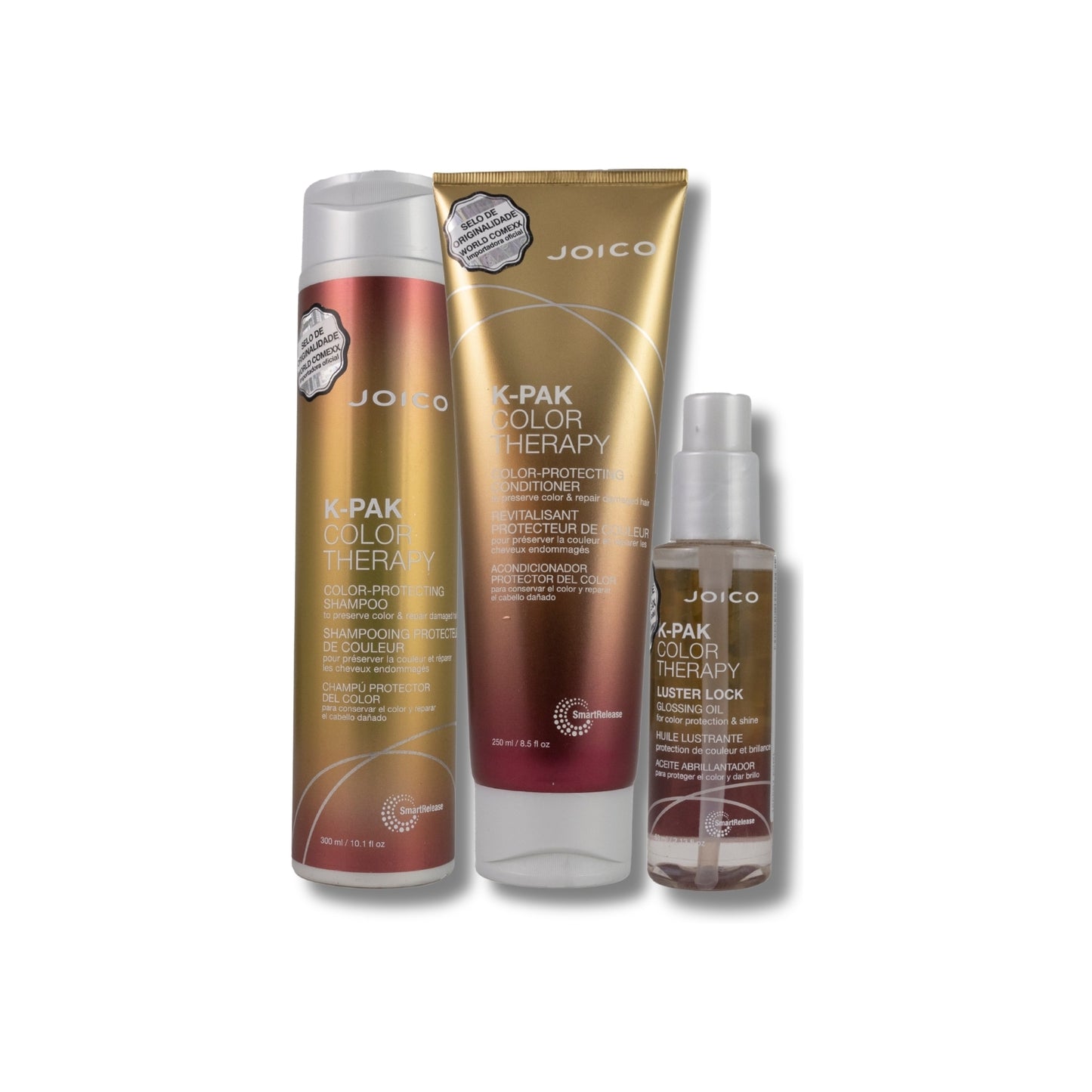 Kit Joico K-PAK Color Therapy Shampoo + Condicionador + Oleo Leave-in