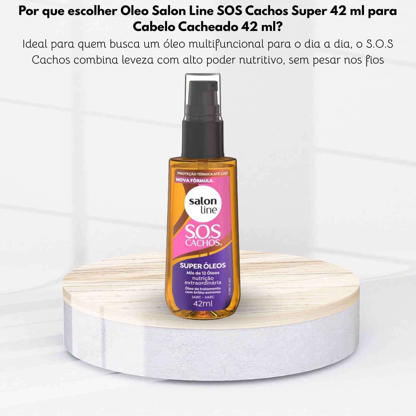 Óleo Salon Line SOS Cachos Super Óleos Capilar 42 ml