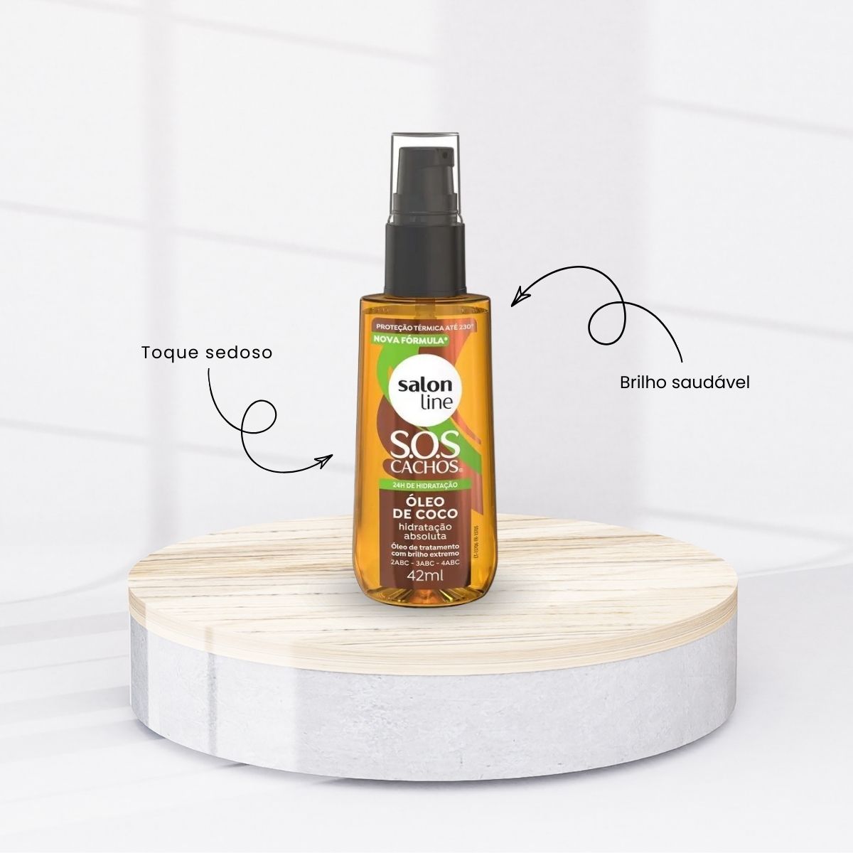 Oleo Salon Line SOS Cachos de Coco para Cabelo Cacheado 42 ml