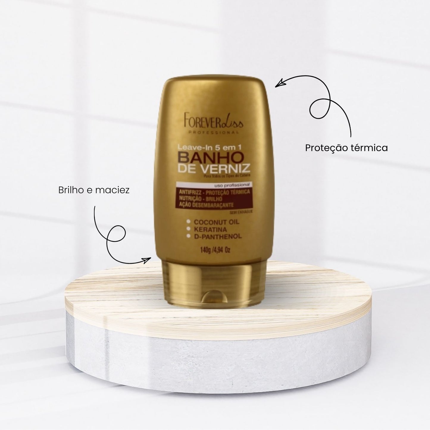 Leave-in Forever Liss Banho de Verniz 140 g