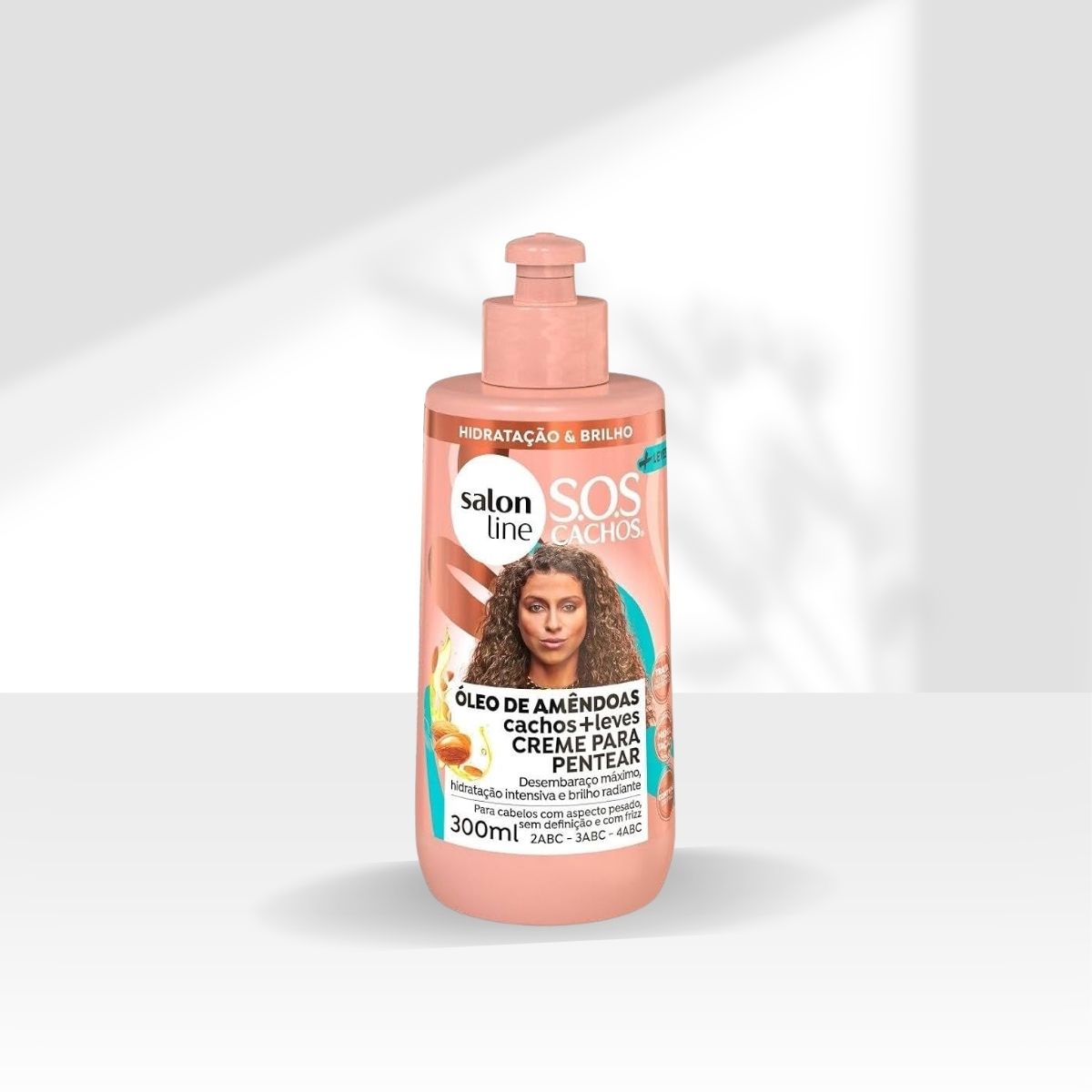 Creme de Pentear Salon Line SOS Cachos Oleo de Amendôas para Cabelo Cacheado 300 ml
