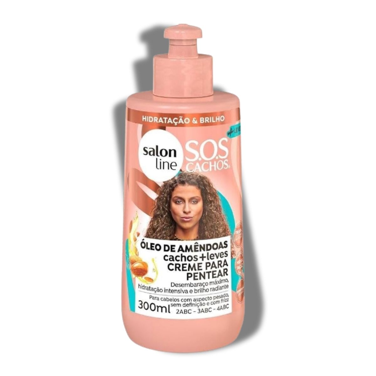 Creme de Pentear Salon Line SOS Cachos Oleo de Amendôas para Cabelo Cacheado 300 ml