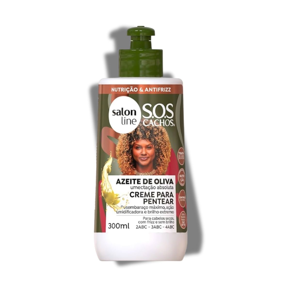 Creme de Pentear Salon Line SOS Cachos Azeite de Oliva Creme para Cabelo Cacheado 300 ml