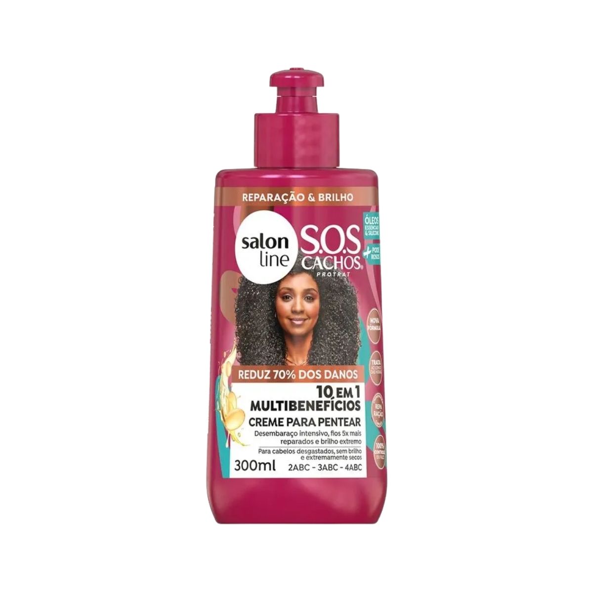 Creme de Pentear Salon Line SOS Cachos Multibenefícios Creme para Cabelo Cacheado 300 ml