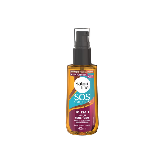 Oleo Salon Line SOS Cachos 10 em 1 Multibenefícios para Cabelo Cacheado 42 ml