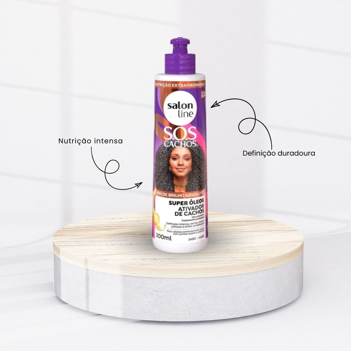 Ativador de Cachos Salon Line SOS Cachos Super Oleos para Cabelo Cacheado 300 ml
