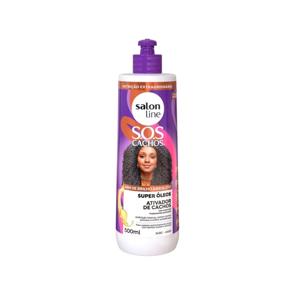 Ativador de Cachos Salon Line SOS Cachos Super Oleos 500 ml para Cabelo Cacheado