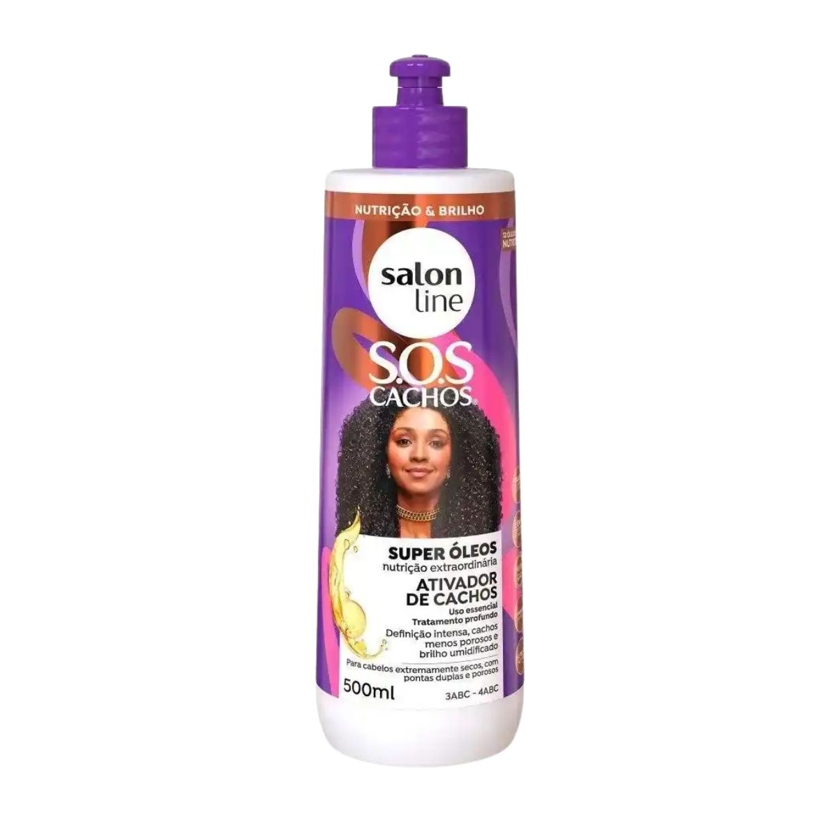 Ativador de Cachos Salon Line SOS Cachos Super Oleos 500 ml para Cabelo Cacheado