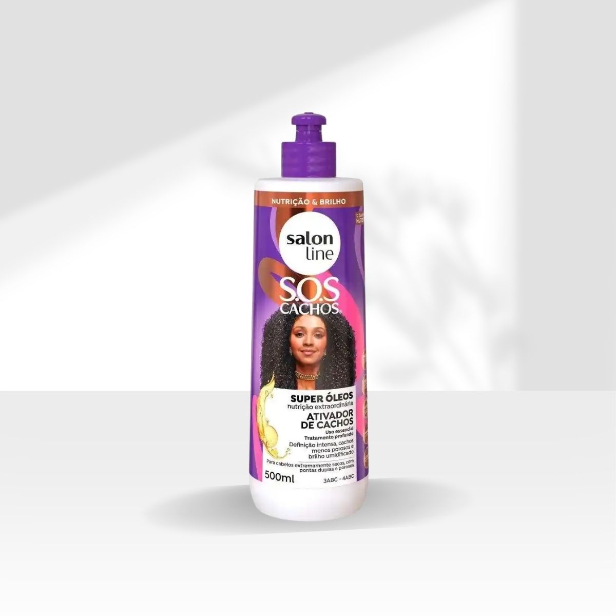 Ativador de Cachos Salon Line SOS Cachos Super Oleos 500 ml para Cabelo Cacheado