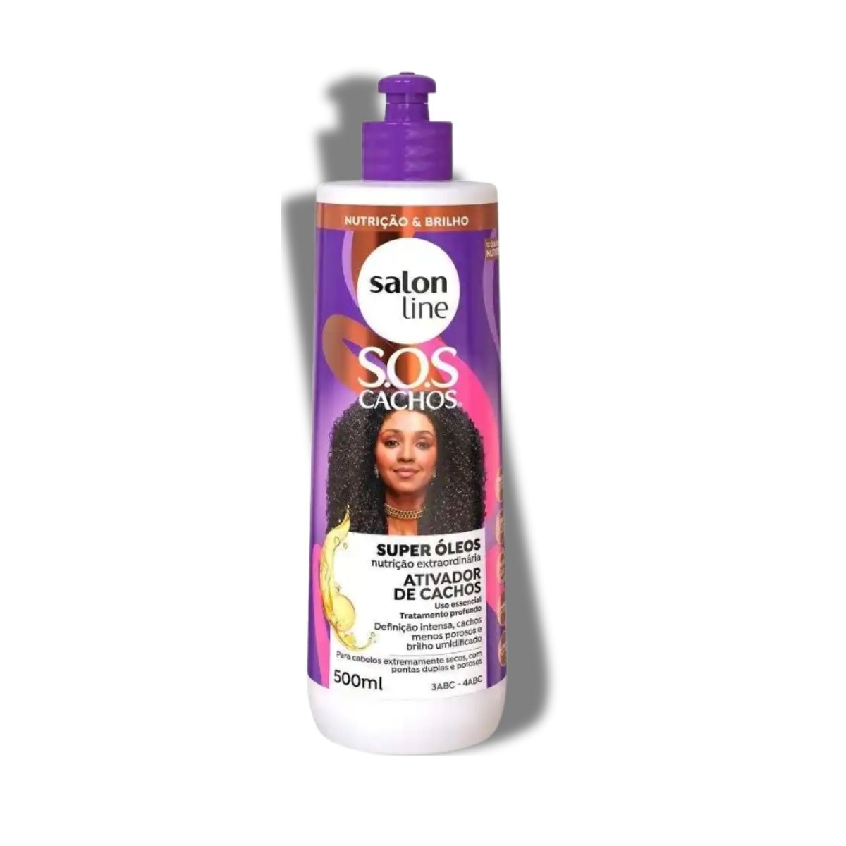 Ativador de Cachos Salon Line SOS Cachos Super Oleos 500 ml para Cabelo Cacheado