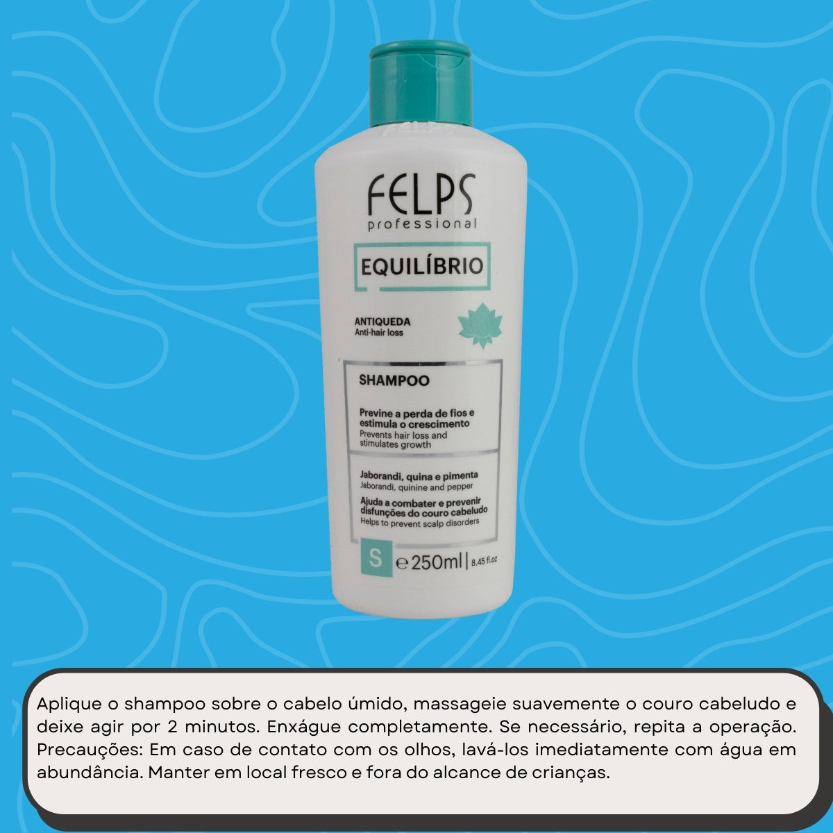 Shampoo Felps Equilíbrio Jaborandi Shampoo Antiqueda 250 ml