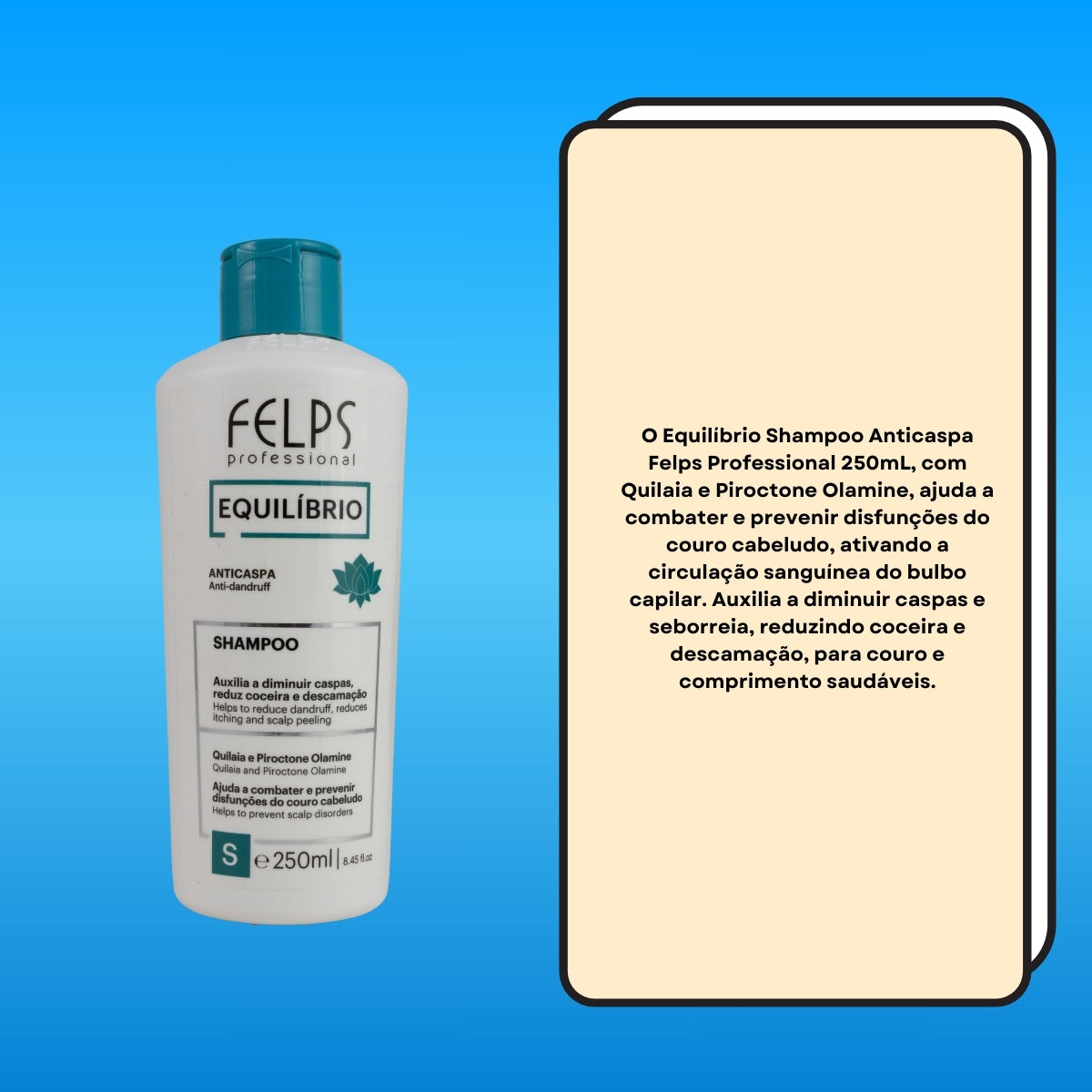 Shampoo Felps Equilíbrio Shampoo Anticaspa 250 ml