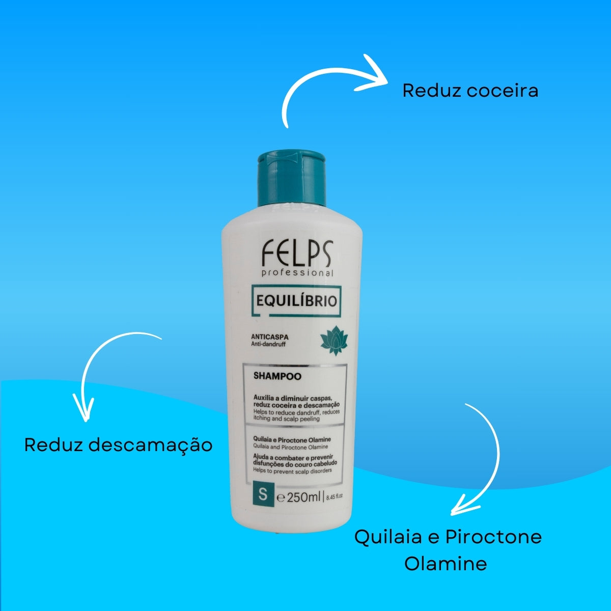 Shampoo Felps Equilíbrio Shampoo Anticaspa 250 ml