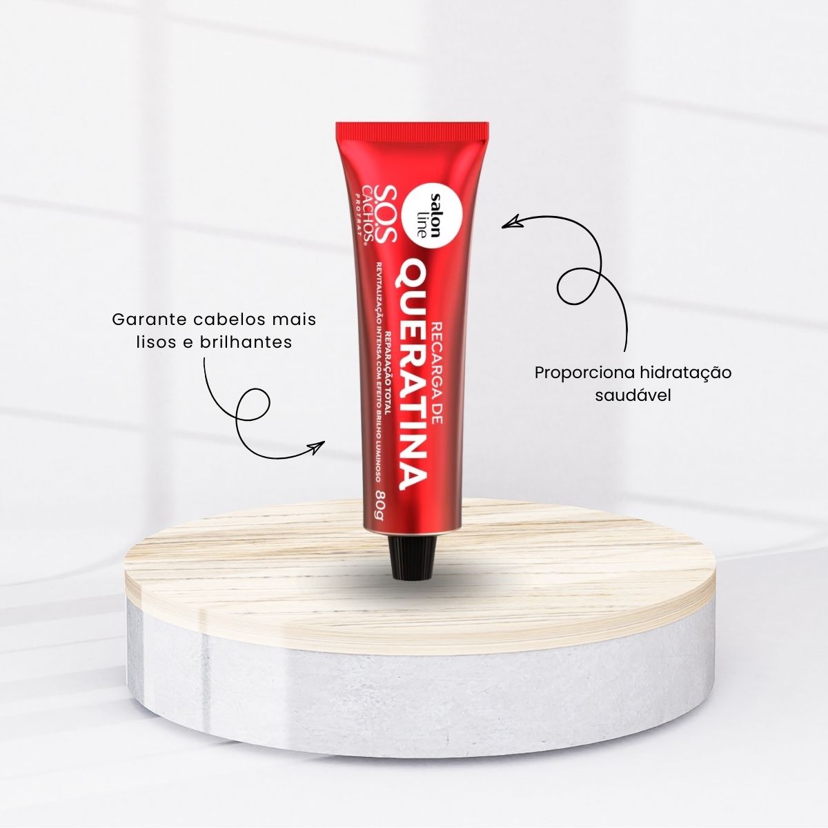 Salon Line SOS Cachos Recarga de Queratina para Cabelo Cacheado 80 g