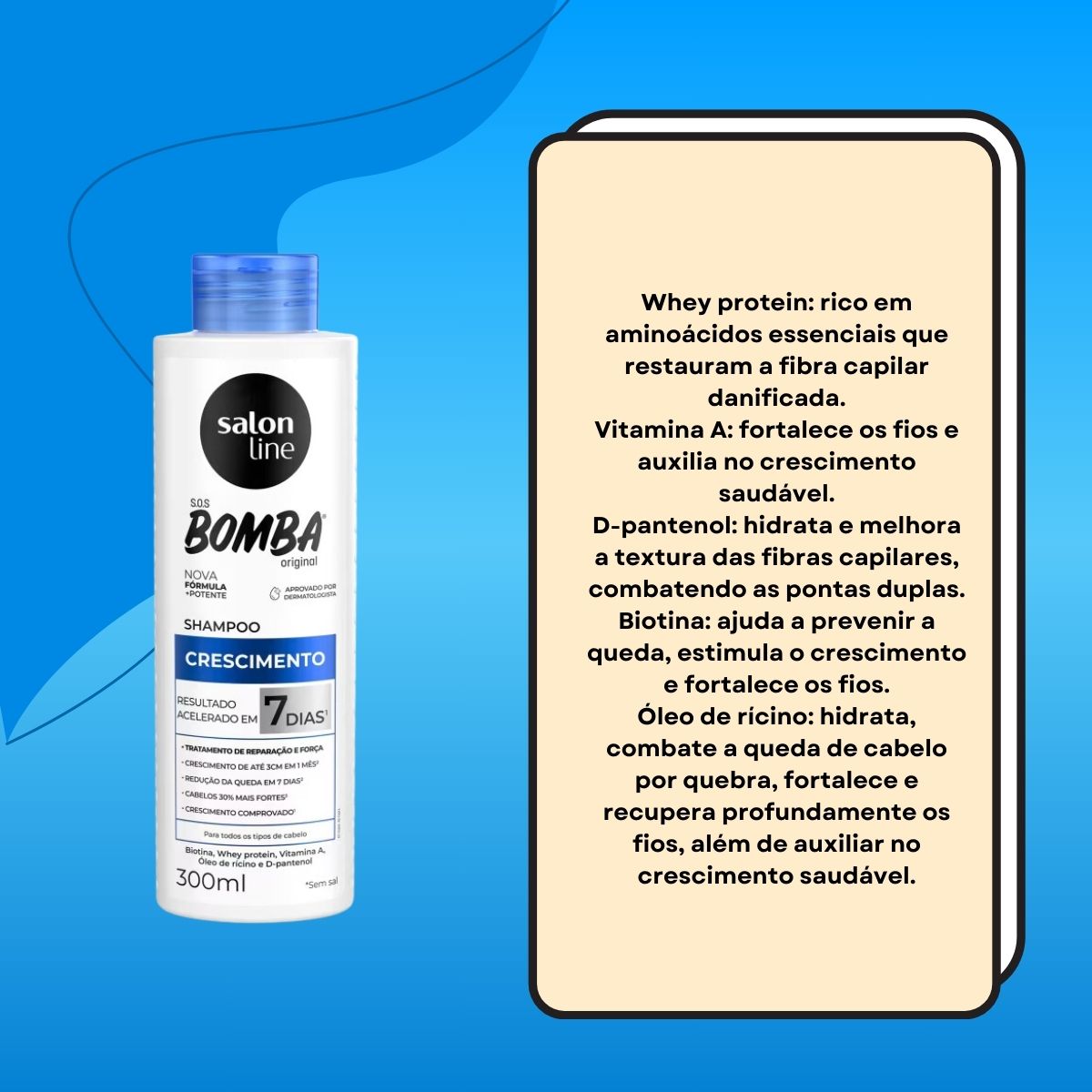 Shampoo Salon Line SOS Bomba Original 300 ml