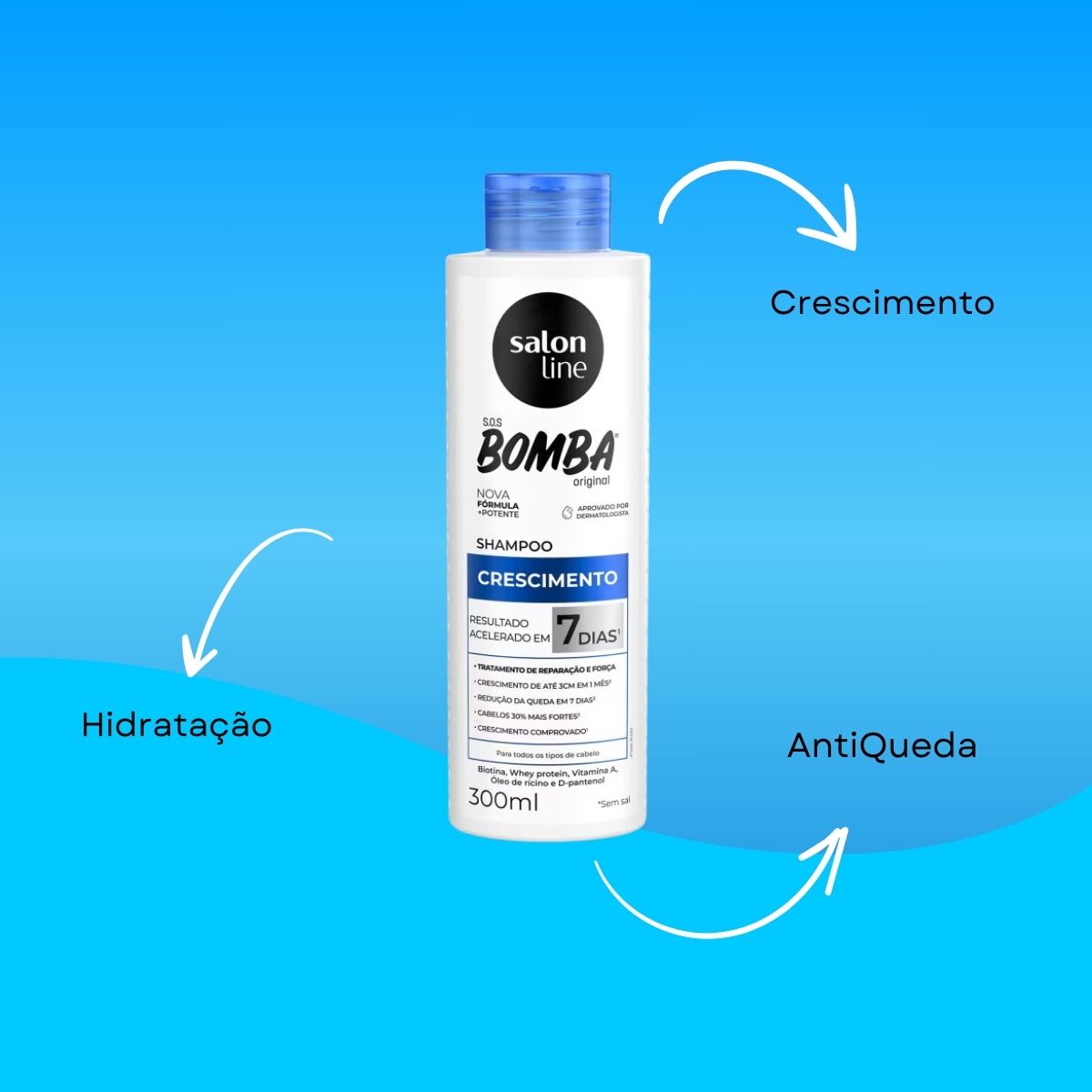 Shampoo Salon Line SOS Bomba Original 300 ml