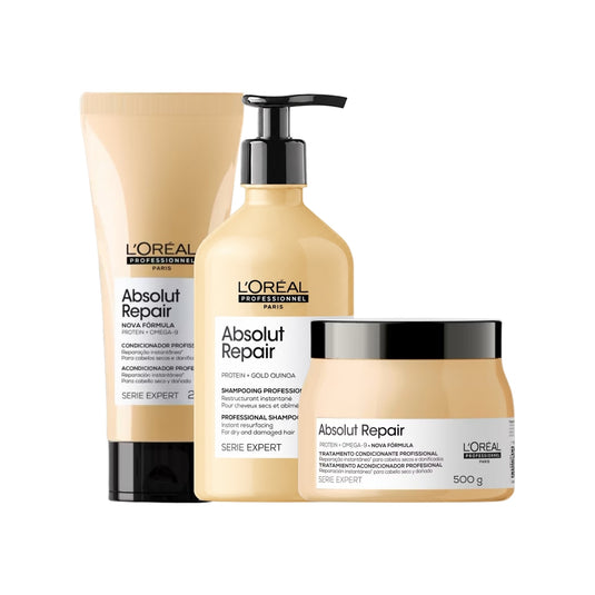 Kit Loreal Absolut Repair Gold Quinoa Médio