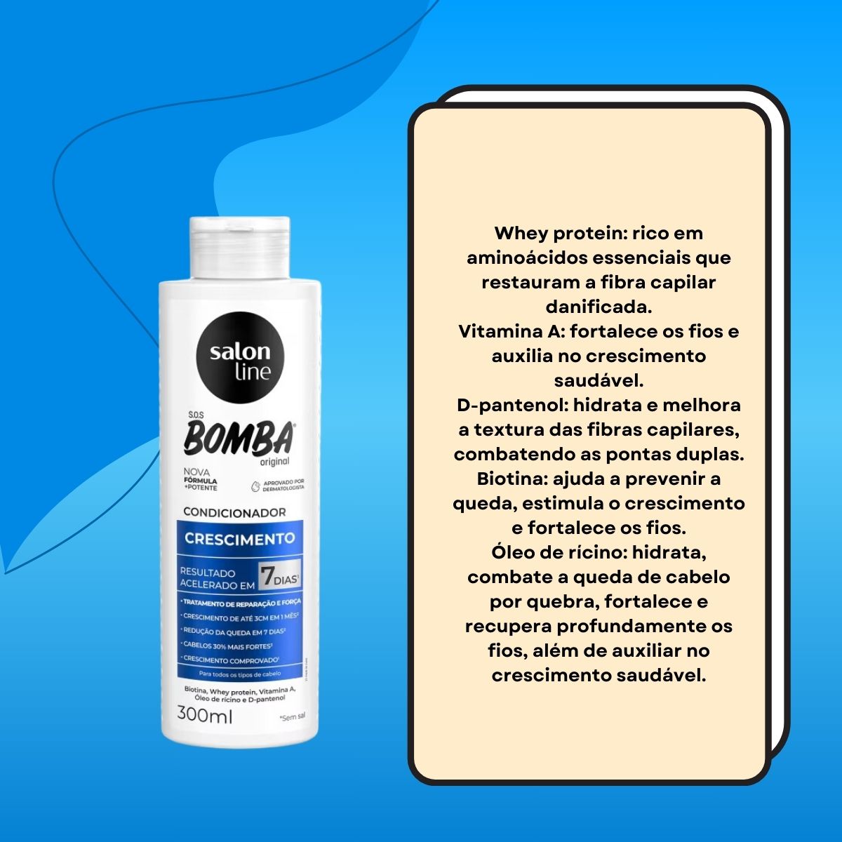 Condicionador Salon Line SOS Bomba Original 300 ml